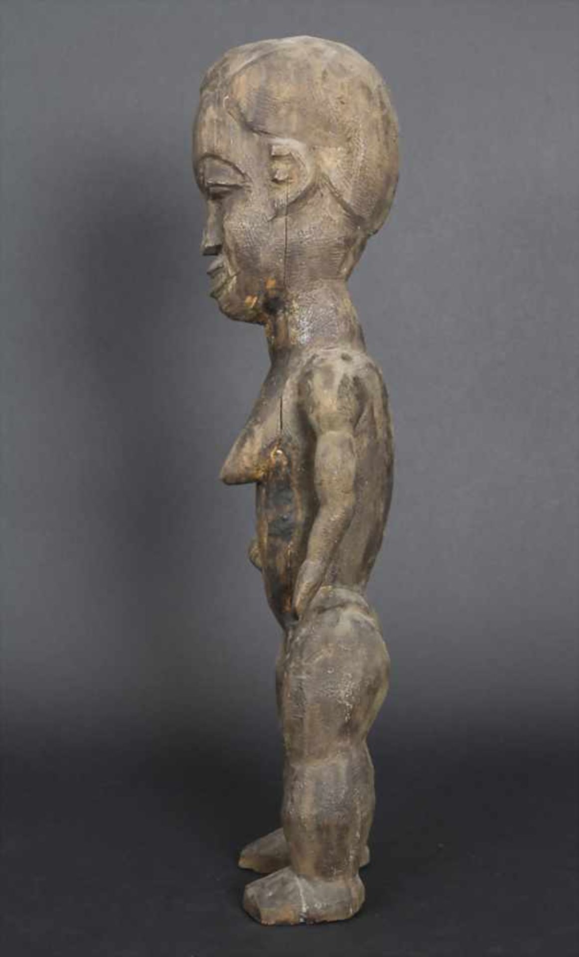 Weibliche Ahnenfigur / A female ancestor figure, Bamana, MaliMaterial: Holz, dunkelbraun - Image 2 of 7