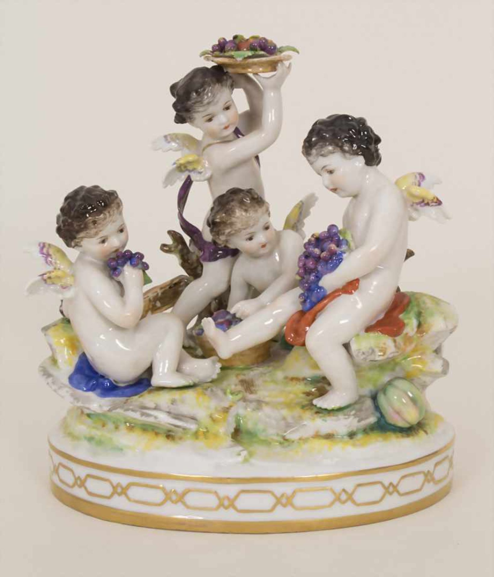 Figurengruppe 'Puttos mit Früchten' / A figural group 'Cherubs with fruits', Volkstedt Rudolstadt,