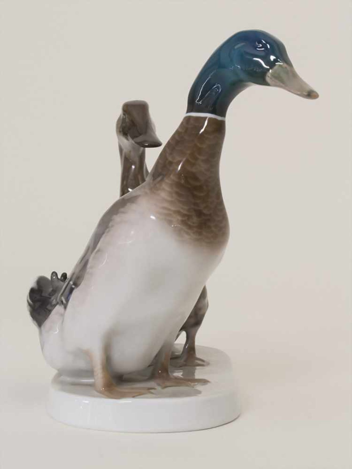 Tierfiguren 'Entenpaar' / A duck couple, Willy Zügel für Rosenthal, nach 1974Material: Porzellan, - Bild 3 aus 8