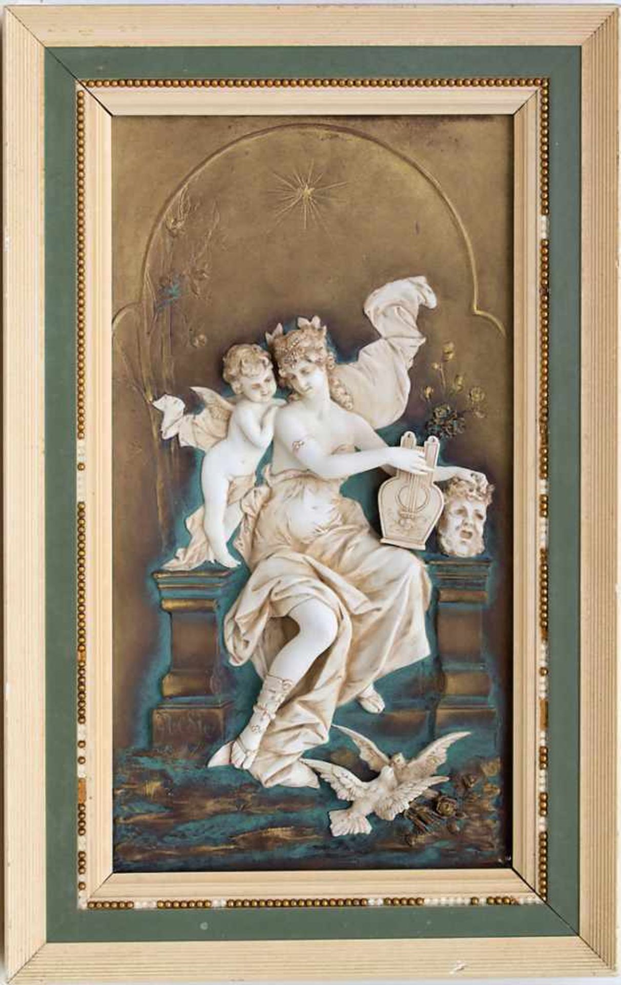 Bildrelief 'Judith mit dem Kopf des Holofernes' / A wall plate 'Judith with the head of Holofernes',
