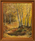 W. Marks(Landschaftsmaler der 1. Hälfte d. 20. Jh.)HerbststimmungÖl/ Malpappe, 42 x 34 cm,