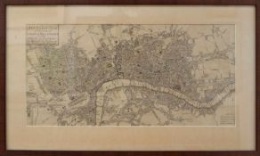 Landkarte London„Bowles's Reduced New Pocket Plan of the Cities of London & Westminster, with the