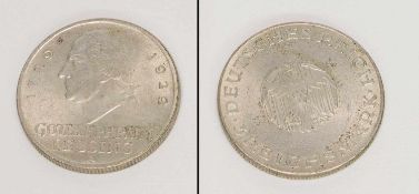 3 Reichsmark1929 A, Gotthold Ephraim Lessing, Silber