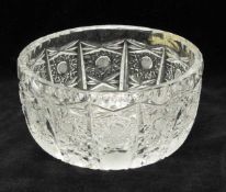 PralinèschaleKristallglas, reicher Handschliff, D. 12 cm