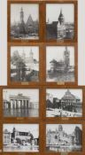 8 FotografienDanzig/ Königsberg/ Breslau/ Stargard u. Berlin, um 1930er Jahre, gerahmt, jeweils