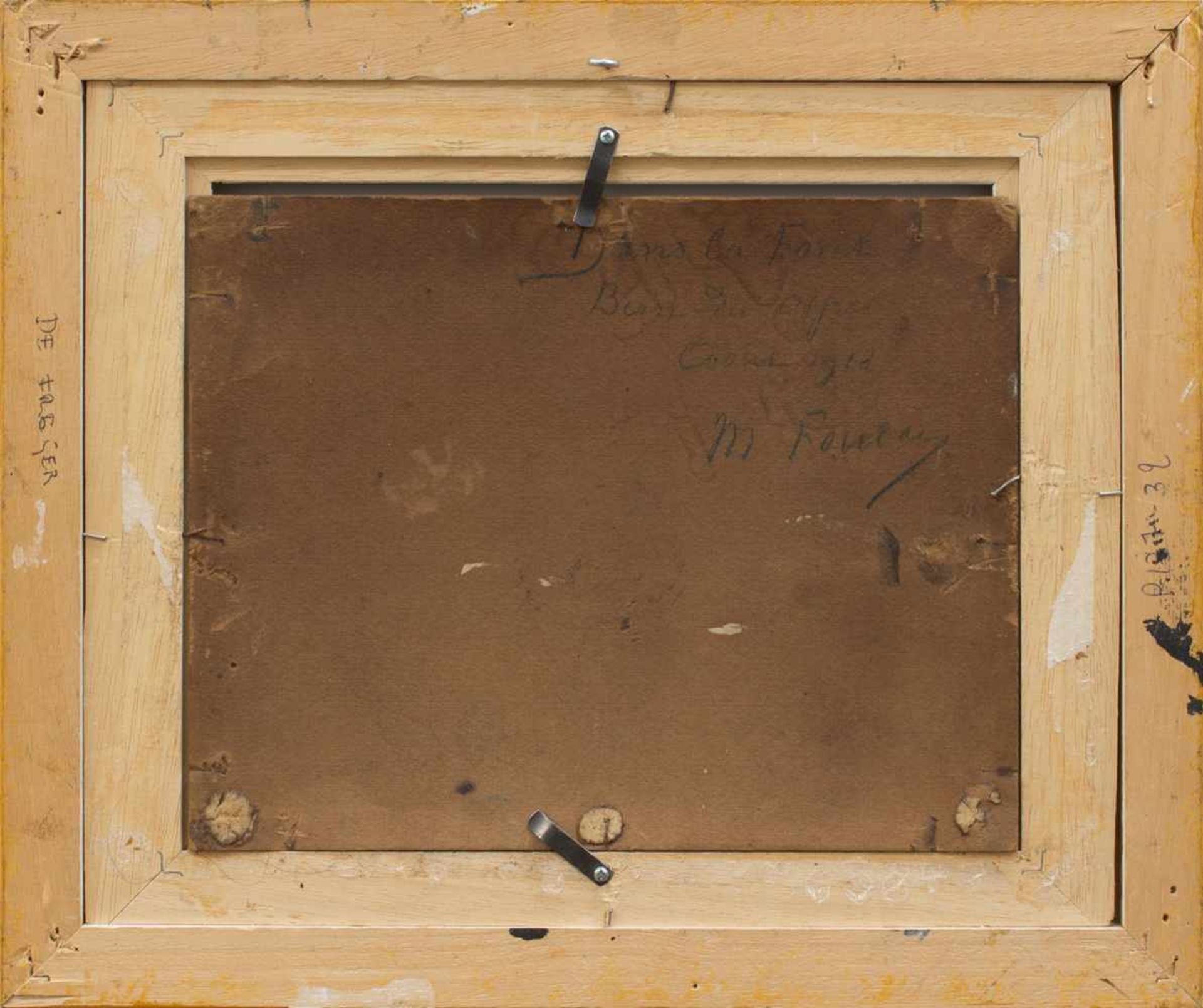 M.Faulay(franz. Impressionist des 19. Jh.)Französische LandschaftÖl/ Malpappe, 18,5 x 24 cm, - Bild 2 aus 2