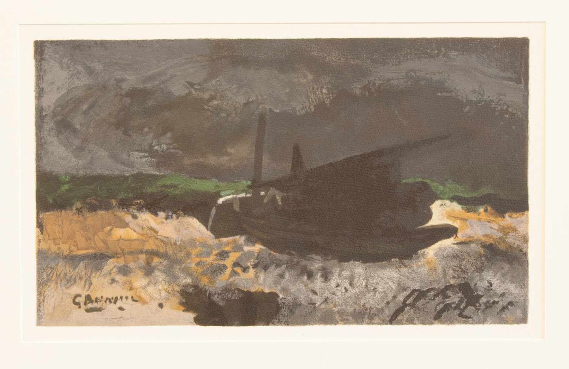 Georges Braque(Argenteuil 1882 - 1963 Paris, französischer Maler, Grafiker u. Bildhauer, Std. a.d.