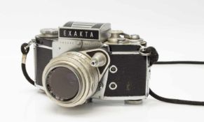 Kleinbild-SpiegelreflexkameraEaxakta Varex, Kamerawerk Ihagee Dresden um 1950er Jahre, Primotar E