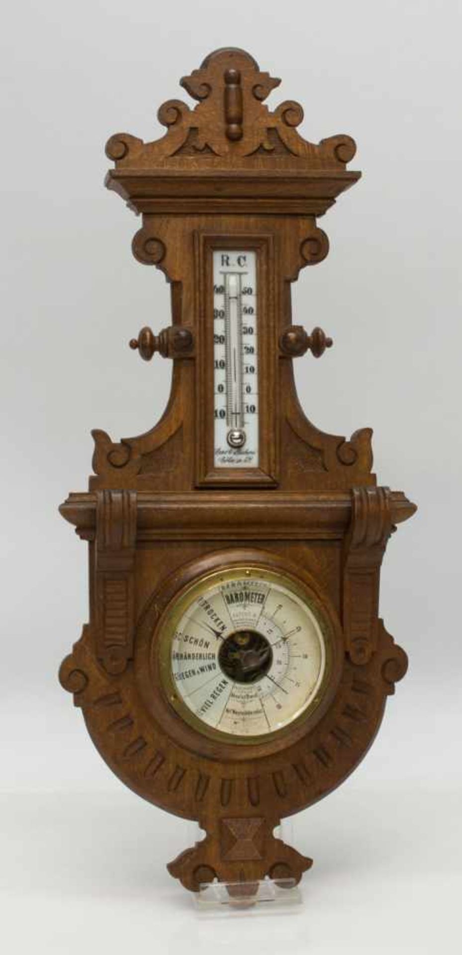 Carl Pichon Wetterstationum 1890, Wetterstation Carl Pichon & Co Cöln, Barometer u. Thermometer,