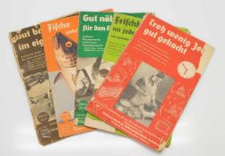 Lot BroschürenIII. Reich, Kochen/ Backen und Haushalt, herausgegeben vom Reichsausschuß für