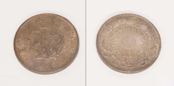 1 YenJapan Meiji Ära 1870, Silber, G. 26,90g