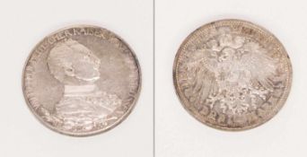 3 MarkPreussen 1913 A, Wilhelm II., Silber, stgl.