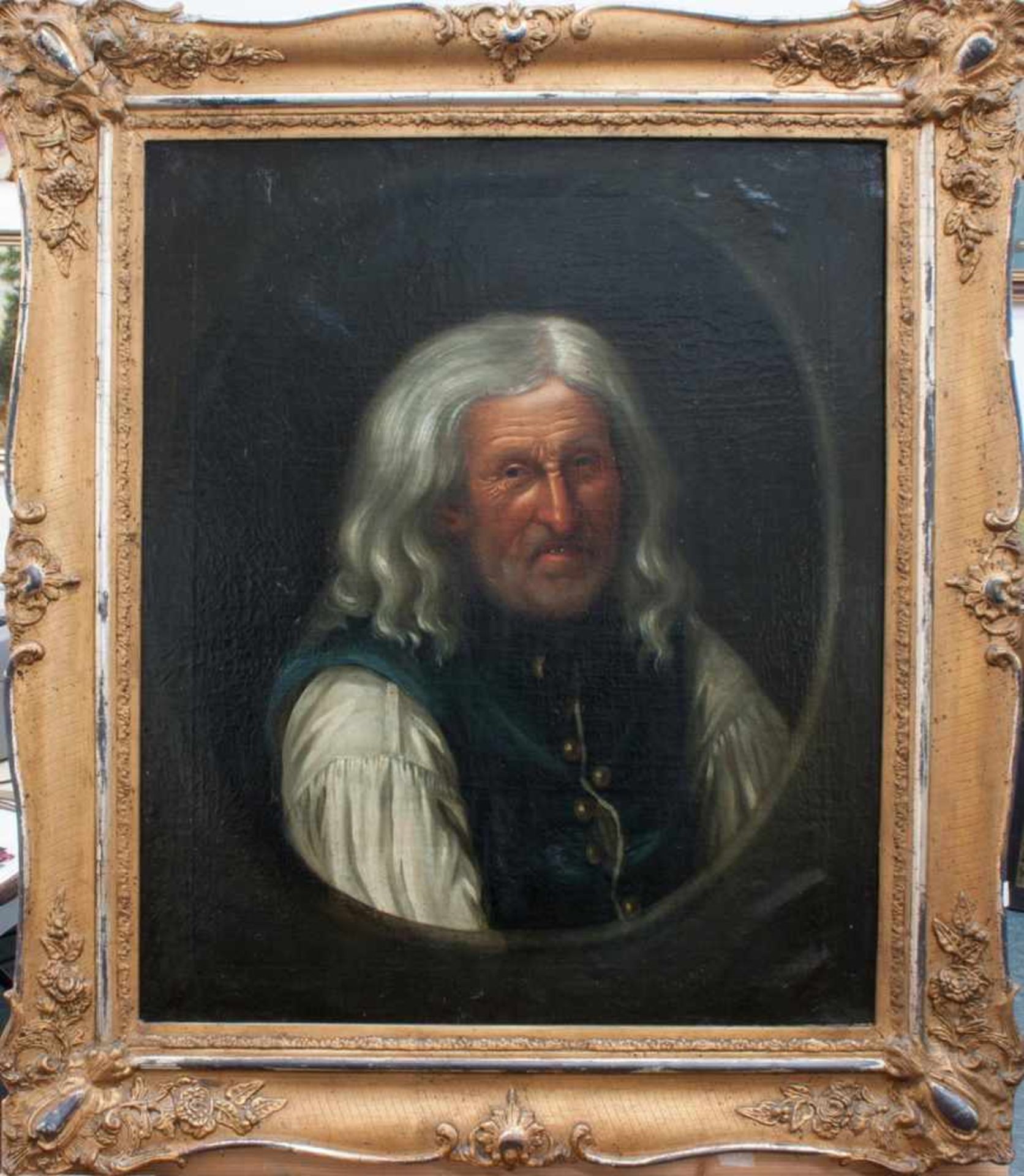 Unbekannt(Portraitmaler zur Mitte des 18. Jh.) Portrait eines älteren HerrnÖl/Leinwand, 72 x 60