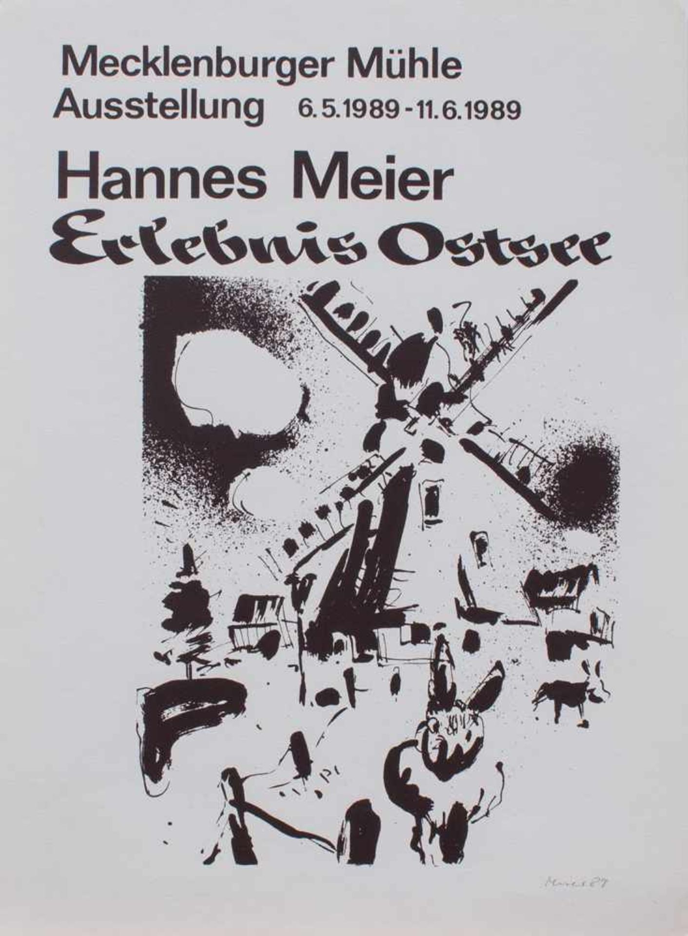 Hannes Meier(Chemnitz 1936 - 1990 Schwerin, Std. a. d. HS f. Bildende Kunst Dresden, Mitgl. d.