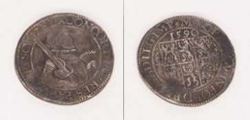 ReichstalerZeeland/ Niederlande 1590, Silber, G. 28,63g