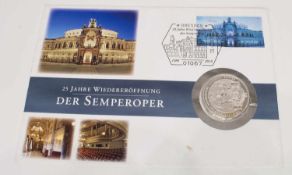 Numisbrief 10 EuroBRD 2003 G., Gottfried Semper, stgl.