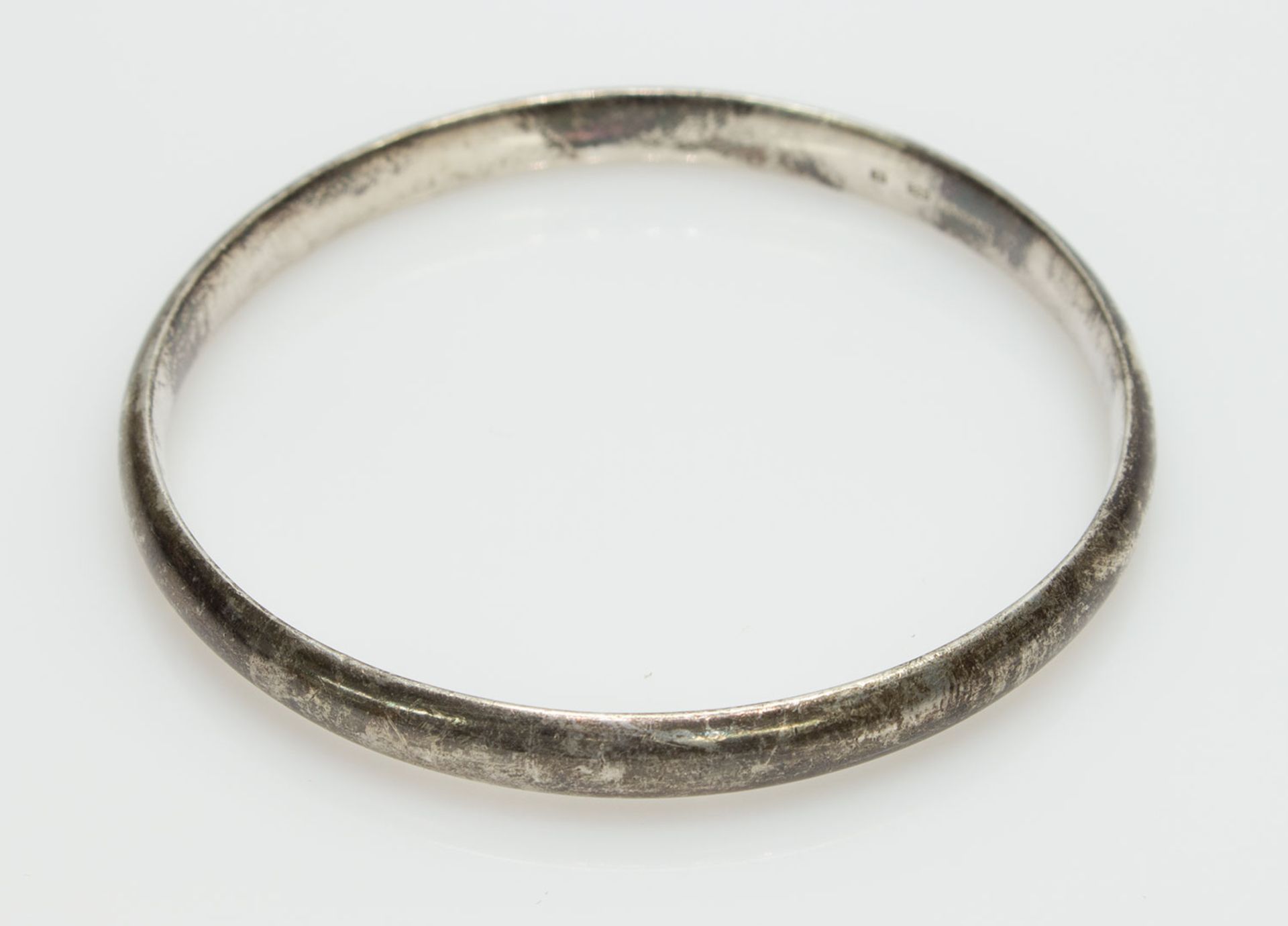 Armreif925er Silber, 31 g, runde Form, D. 6,5 cm