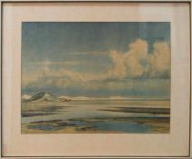 H.Jansen(Landschaftsmaler u. Grafiker d. 20. Jh.)Nordische LandschaftReproduktion, 40 x 52 cm,