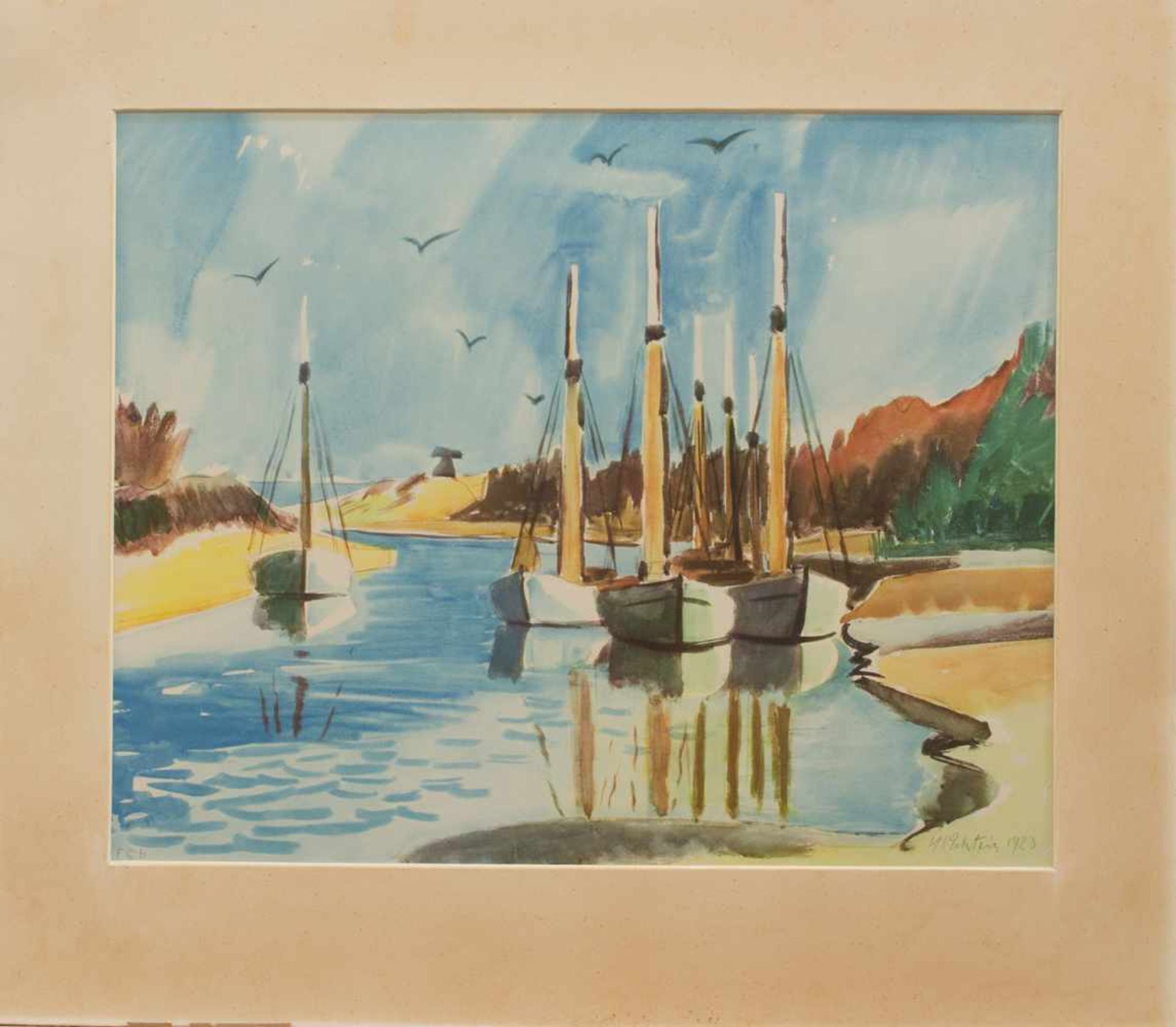 Hermann Max Pechstein(Zwickau 1881 - 1955 Berlin, deutsche Maler u. Grafiker, Std. a. d. AK Dresden,