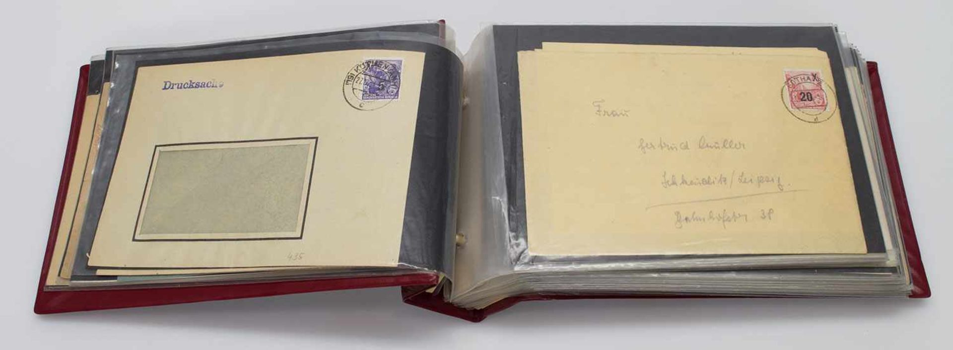 BriefalbumDDR 1948 - ca. 1970, ca. 70 Briefe gelaufen