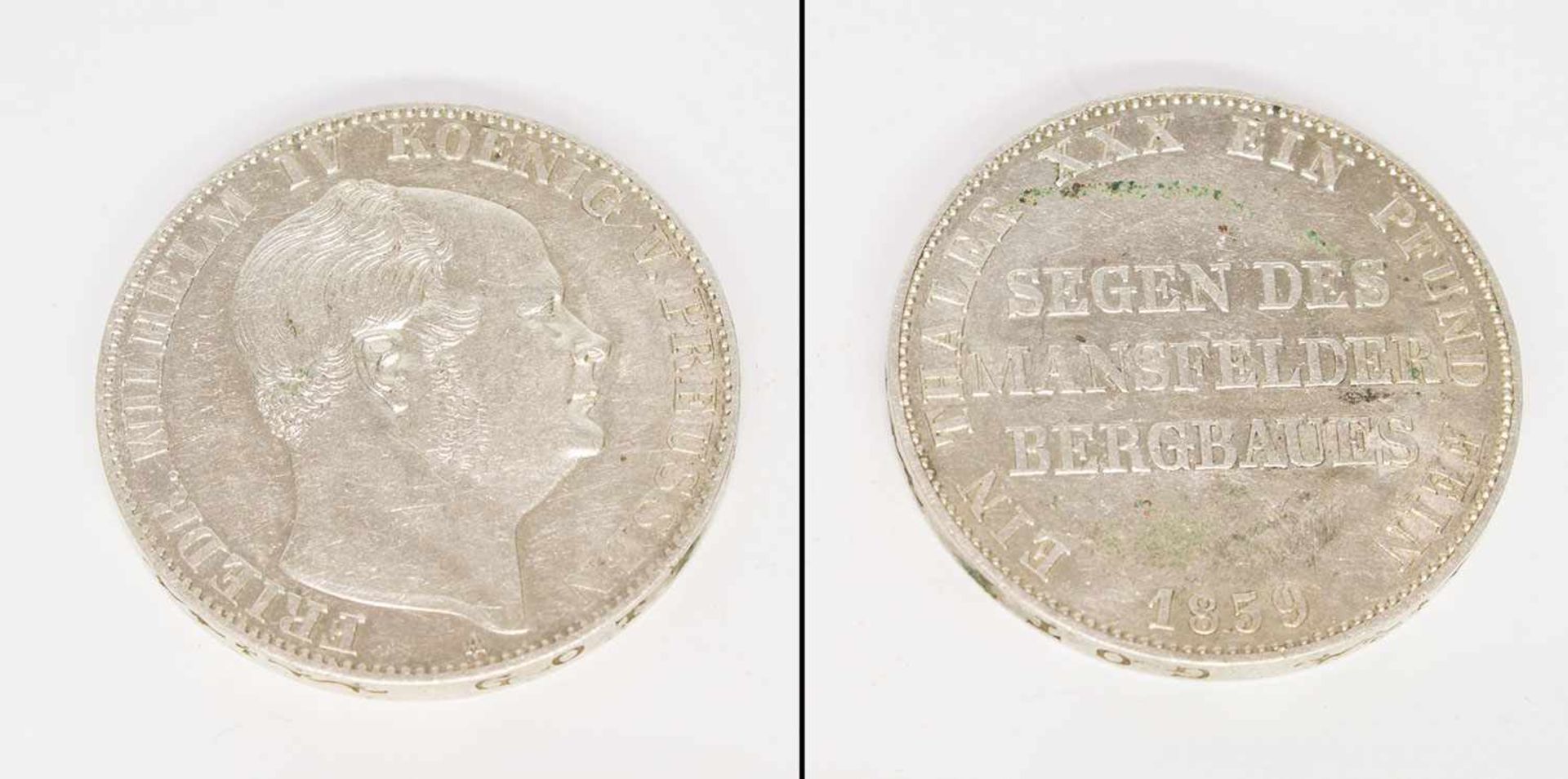 1 TalerPreussen 1859, Friedrich Wilhelm IV., Silber, ss-vzgl.
