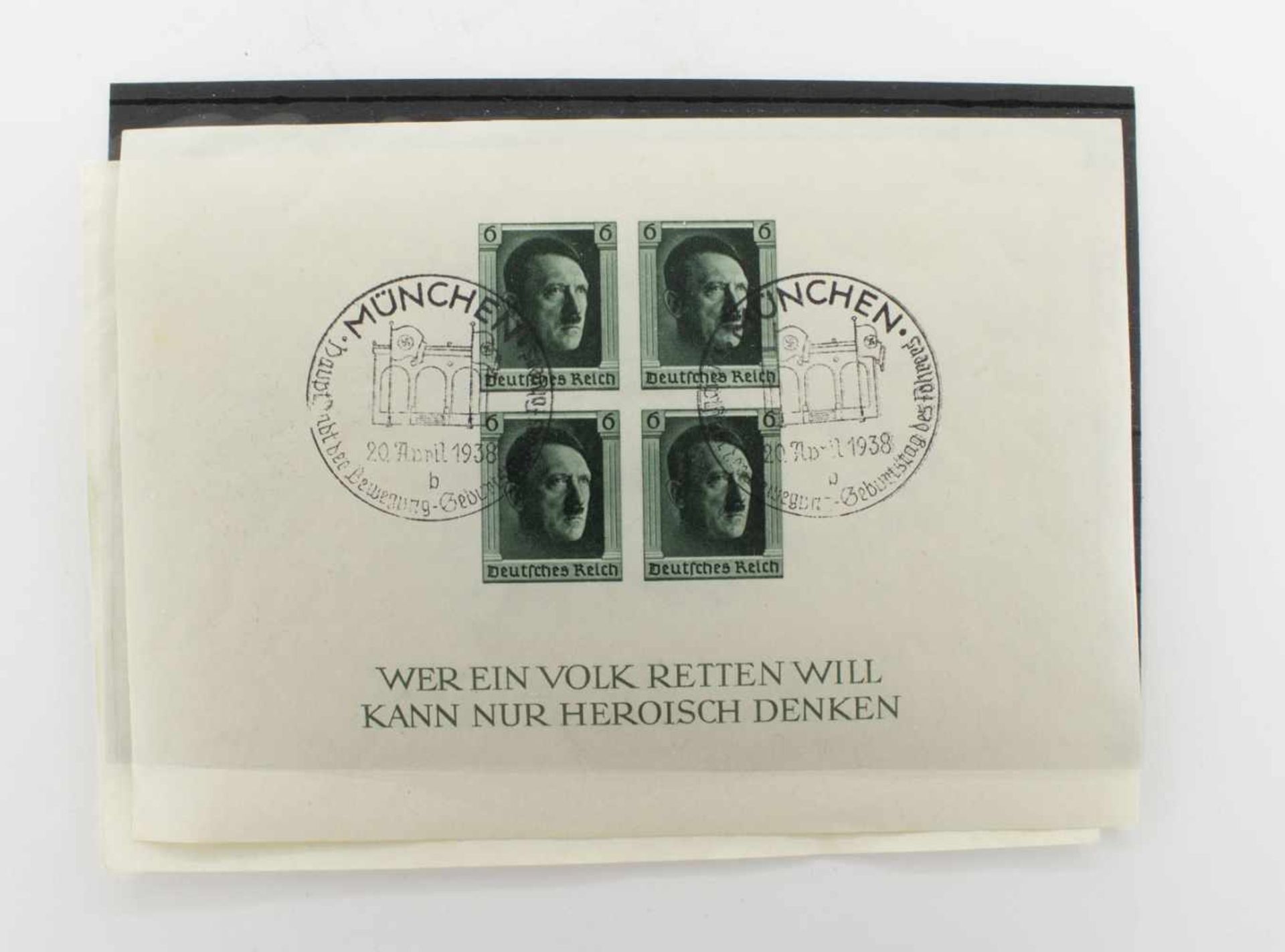Briefmarken III. ReichBlöcke 7 u. 8, sowie 21 Werte