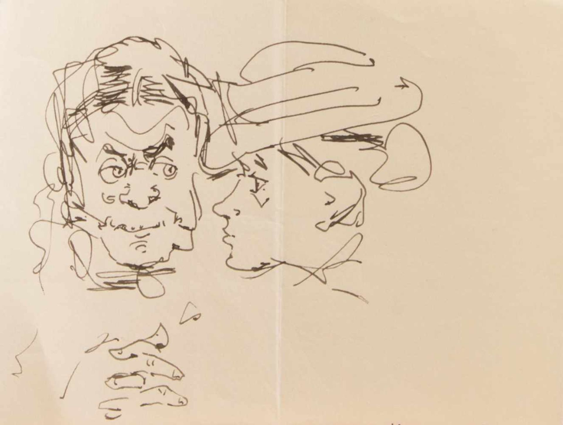 Gerhard Vontra(Altenburg 1920 - 2010 Prerow, deutscher Zeichner u. Karikaturist, Studium an der