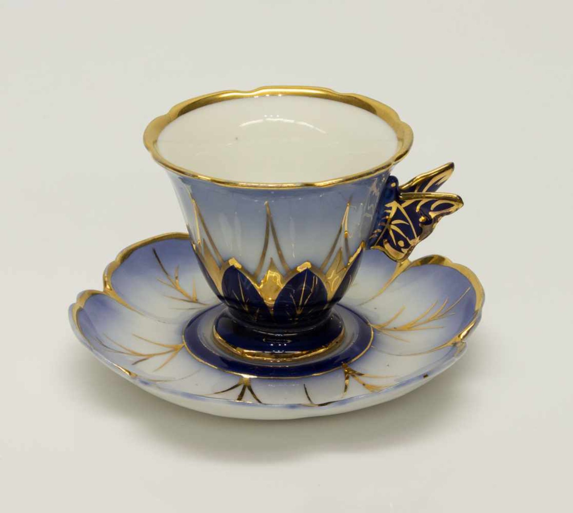 KaffeetassePorzellanmanufaktur Carl Tielsch/ Altwasser preussisch Schlesien um 1900, schöne