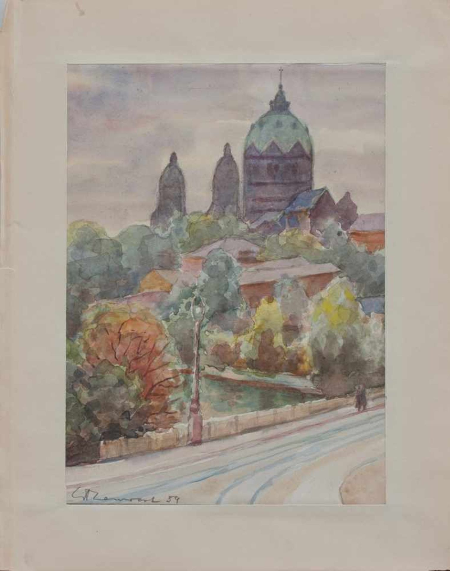 Eugen Franz Renwart(Bozen/ Tirol 1885 - 1968 München, deutscher Landschaftsmaler, Besuch privater