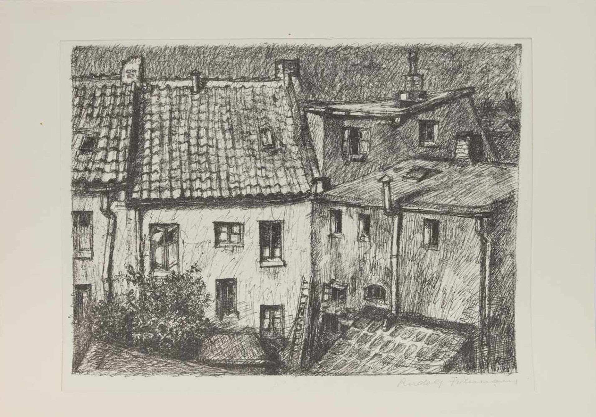 Rudolf Führmann(Hamburg 1909 - 1976 Lüneburg, deutscher Maler, Restaurator u. Grafiker,