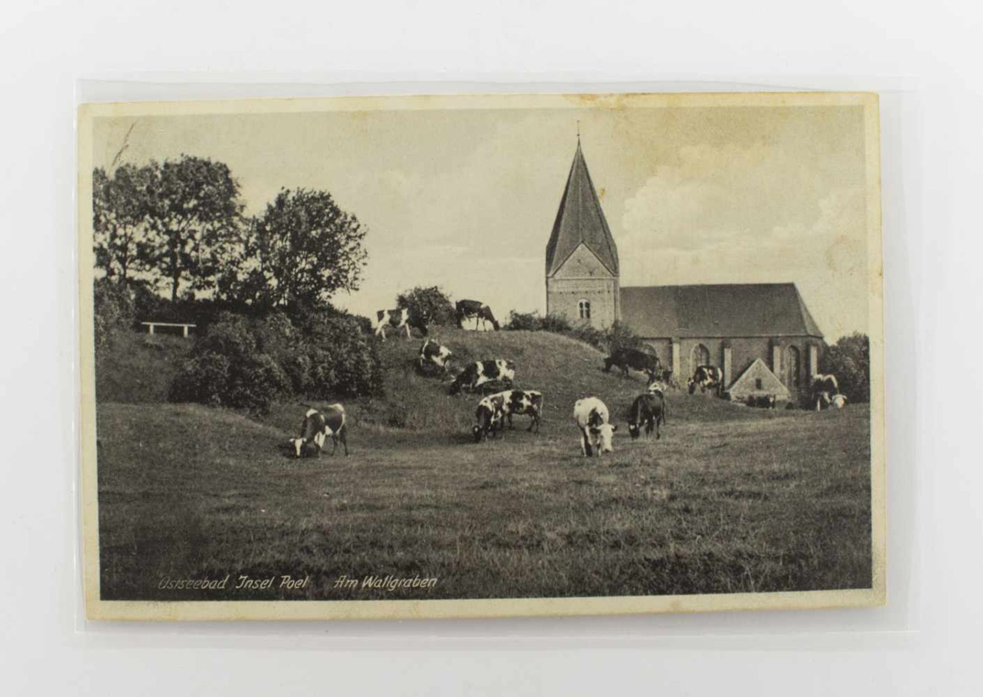 AnsichtskartePoel/ Mecklenburg, Am Wallgraben, um 1930er Jahre