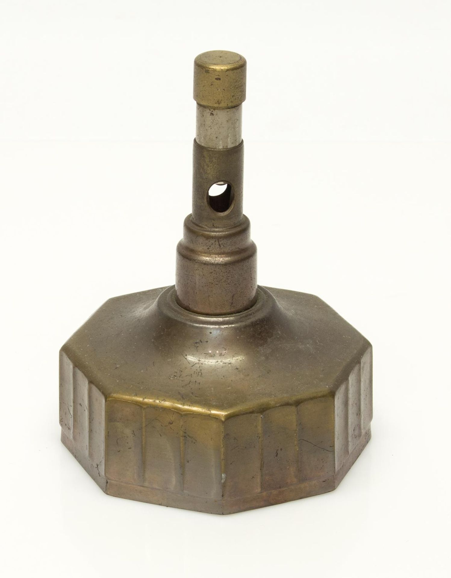 Zigarrenabschneiderum 1920er Jahre, Metall brünniert, H. 13 cm