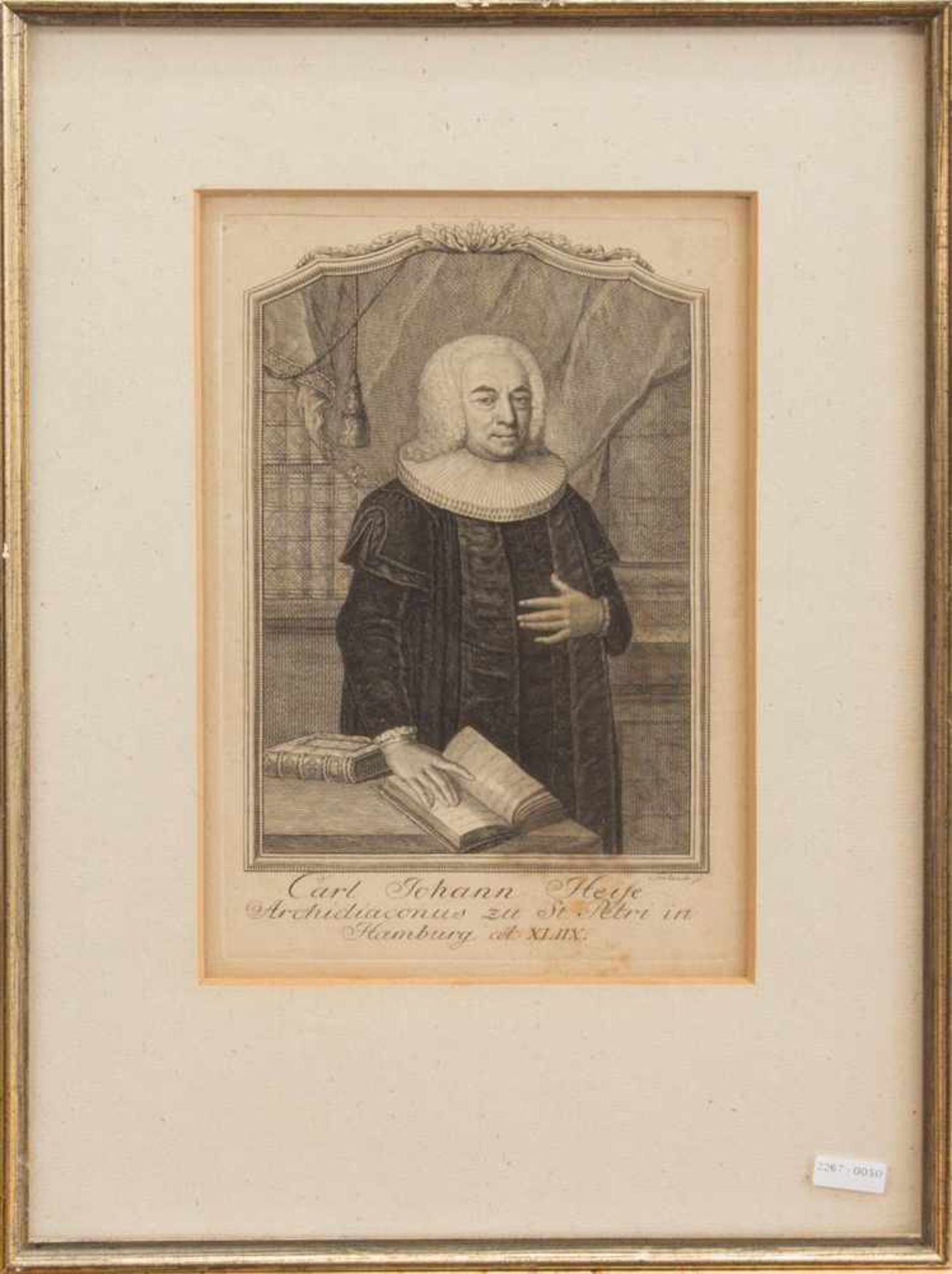 Chriostian Fritzsch(Sachsen 1695 - 1769 Schiffbek, deutscher Kupferstecher)Carl Johann Heise