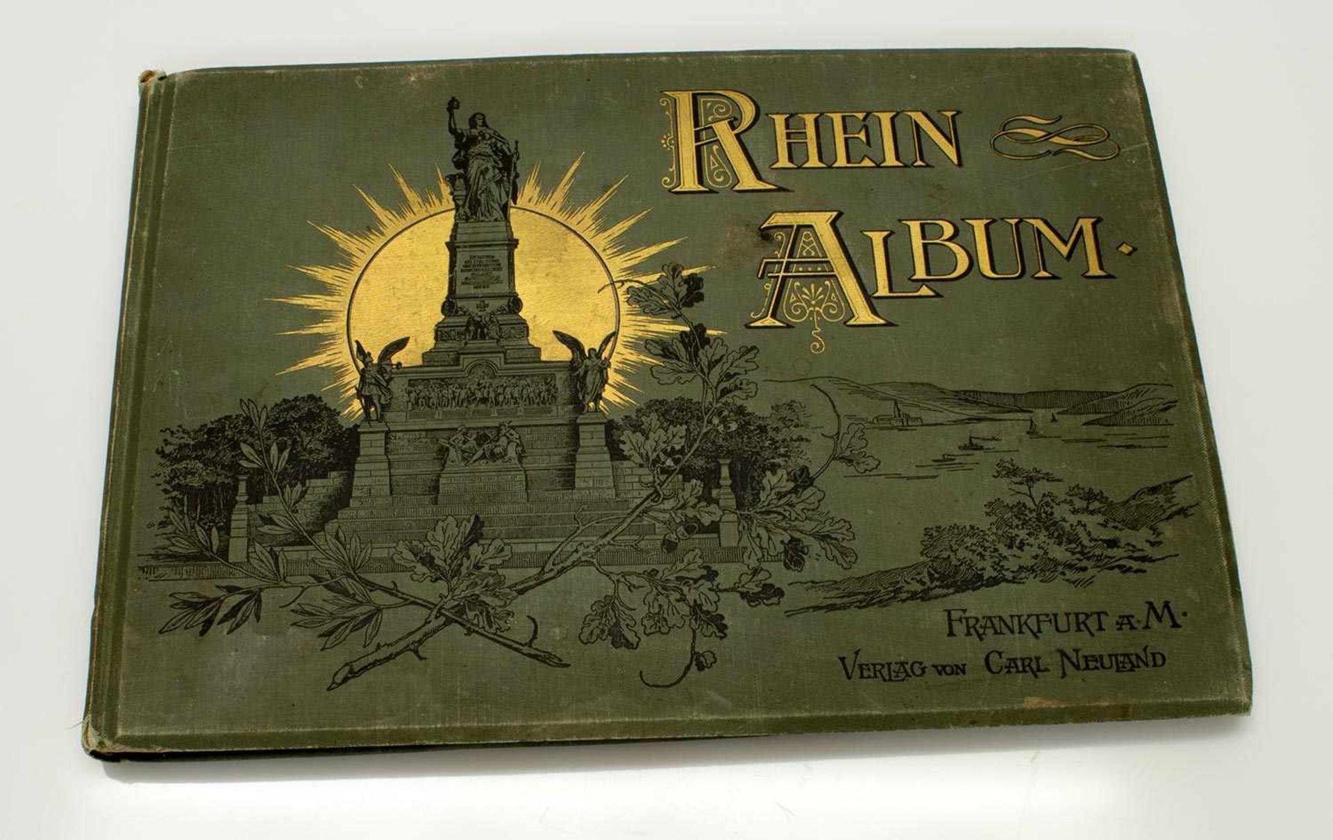 F. Foltz„Rhein - Album“, Verlag Karl Neuland/ Frankfurt a.Main o. J. (um 1890), 24 Blatt mit 22