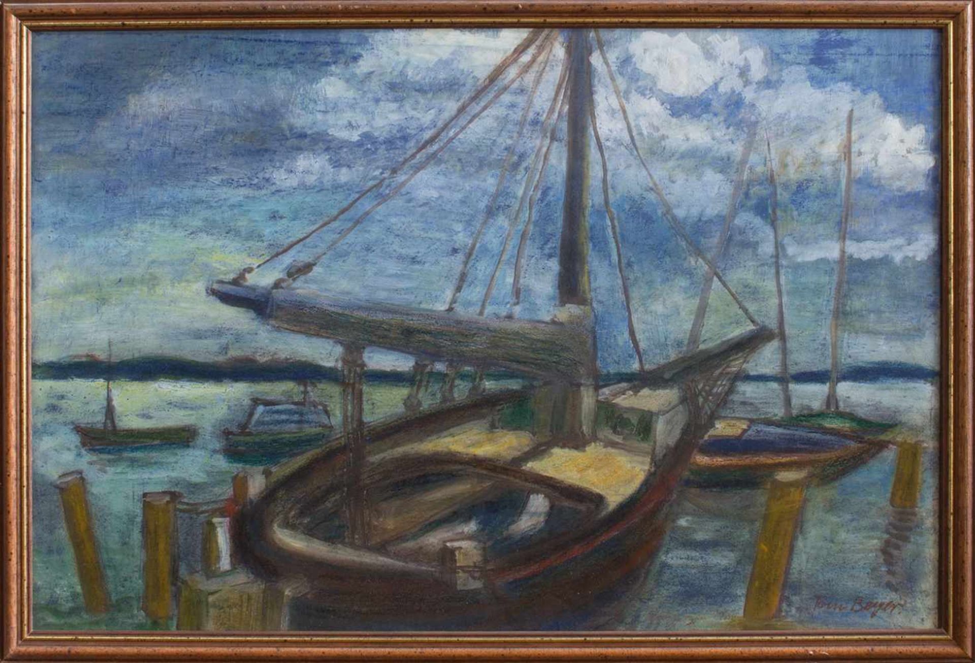 Tom Beyer(Münster 1907 - 1981 Stralsund, Std. a.d. Kunstgewerbeschule Düsseldorf, zunächst in