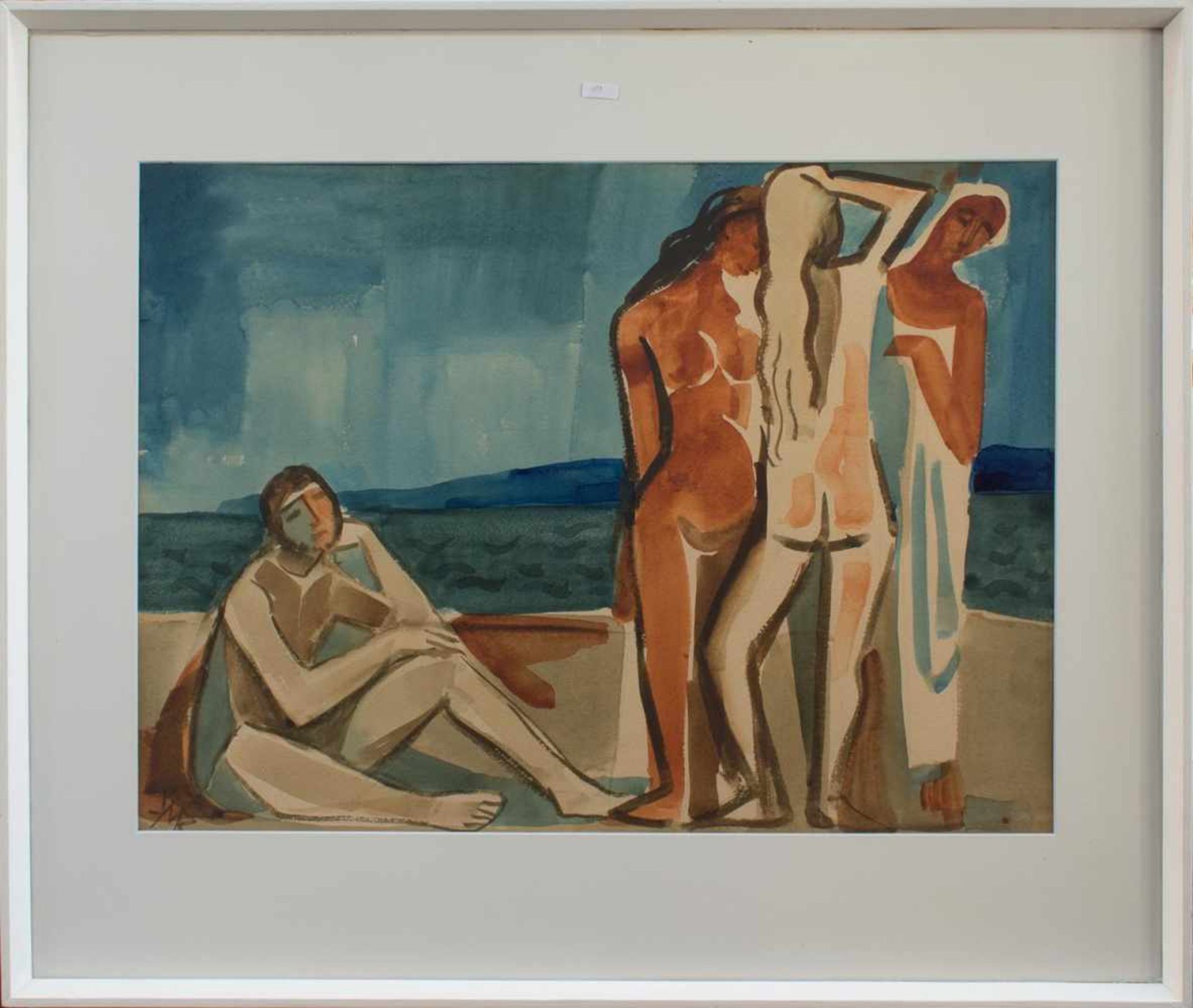 Klaus Müller-Rabe(Brieg/ Schlesien 1910 - 1991 München, deutscher Maler u. Aquarellist,, Std a. d.