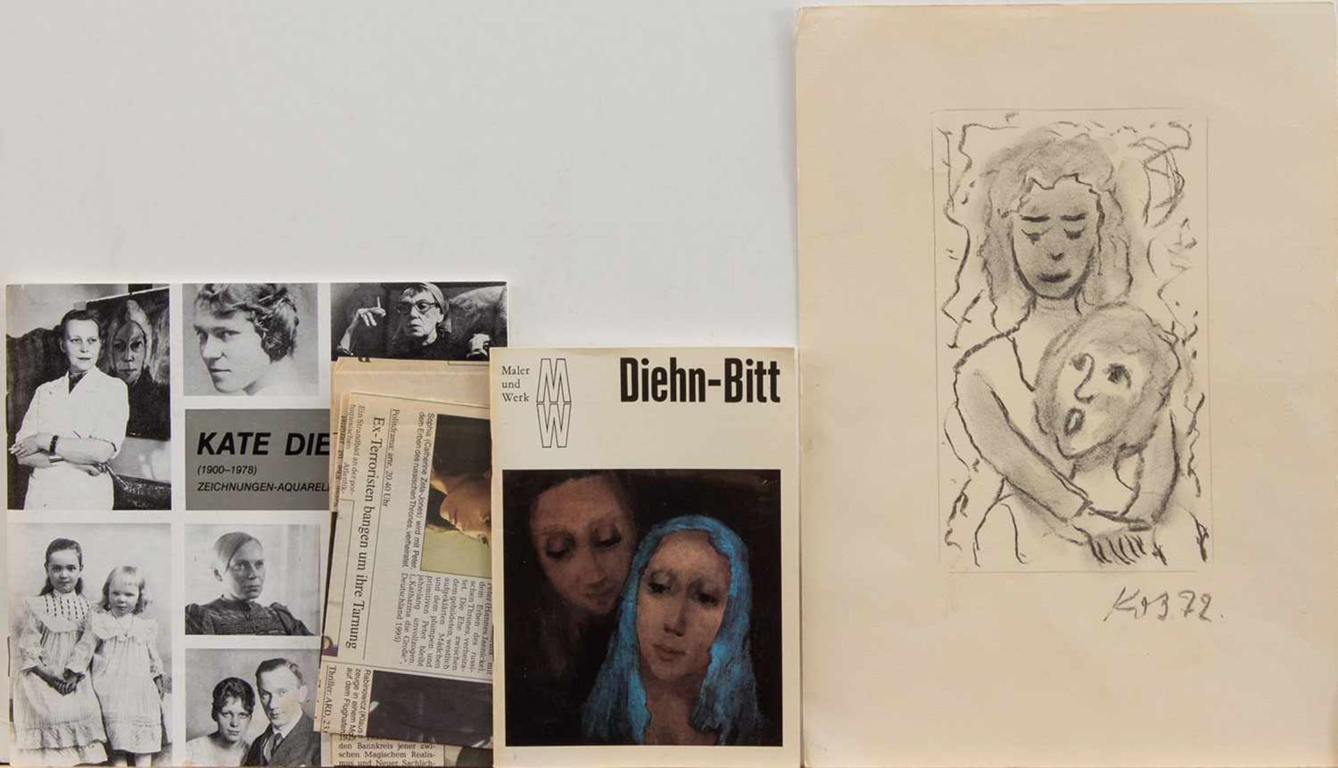 Kate Diehn-Bitt(Berlin 1900 - 1978 Rostock, Std. a.d Akademie Simson-Castelli Dresden, seit 1931