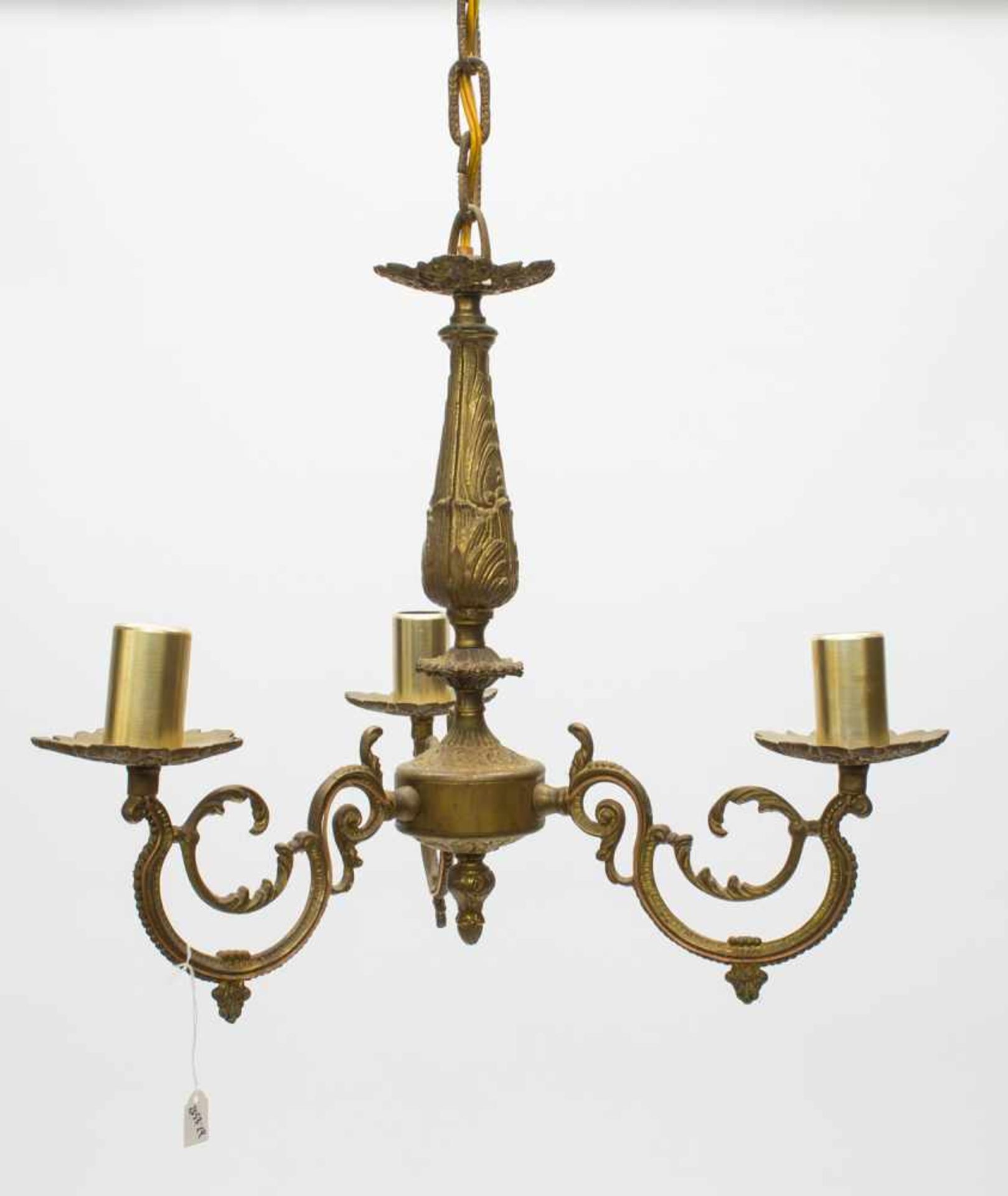 Deckenlampe3 flammige Deckenkrone, Bronze, elektrifiziert, D. 40 cm
