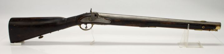 Jägerstutzenca. 1850, Nußbaumschäftung, L. 90 cm