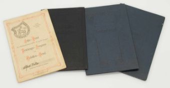 Konvolut DokumenteGesellenbrief Crivitz 1915/ Verbands-Wanderbuch Rostocker Fleischerinnung 1929