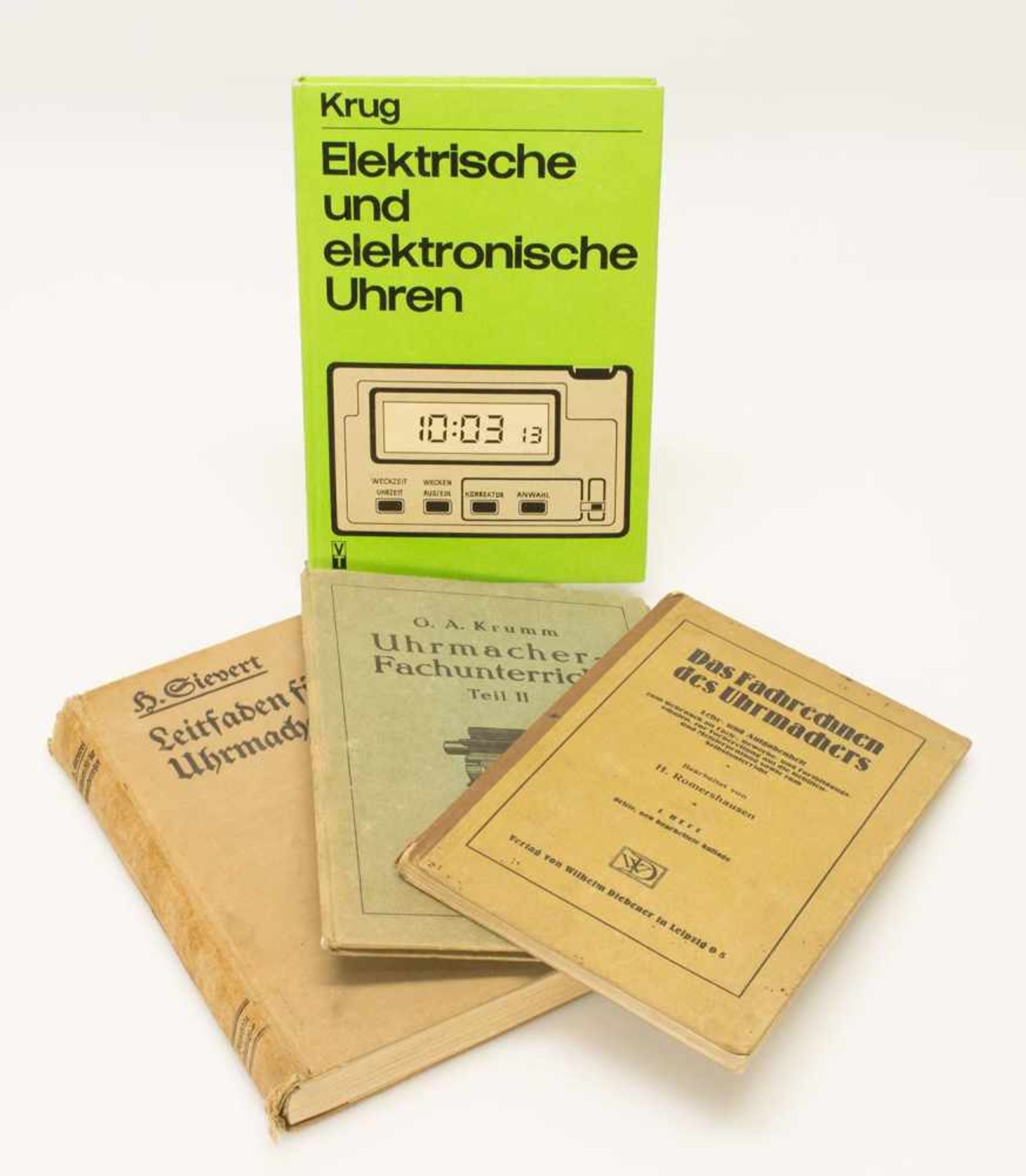 Konvolut Uhrmacherliteratur„Leitfaden für die Uhrmacherlehre“ 1938/ „Uhrmacher-Fachunterricht Teil