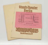 2 TheaterhefteStaatstheater Berlin 1940/41, zum 150. Geburtstag von Franz Grillparzer (Sonderheft