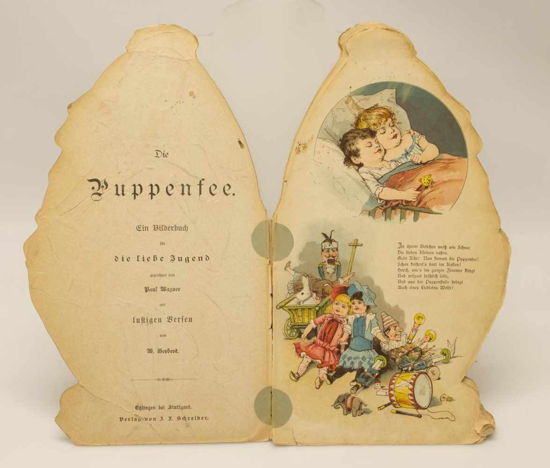 W. Herbert/ Paul Wagner„Die Puppenfee“ - Ein Bilderbuch für die liebe Jugend, J.F. Schreiber/ - Image 2 of 2