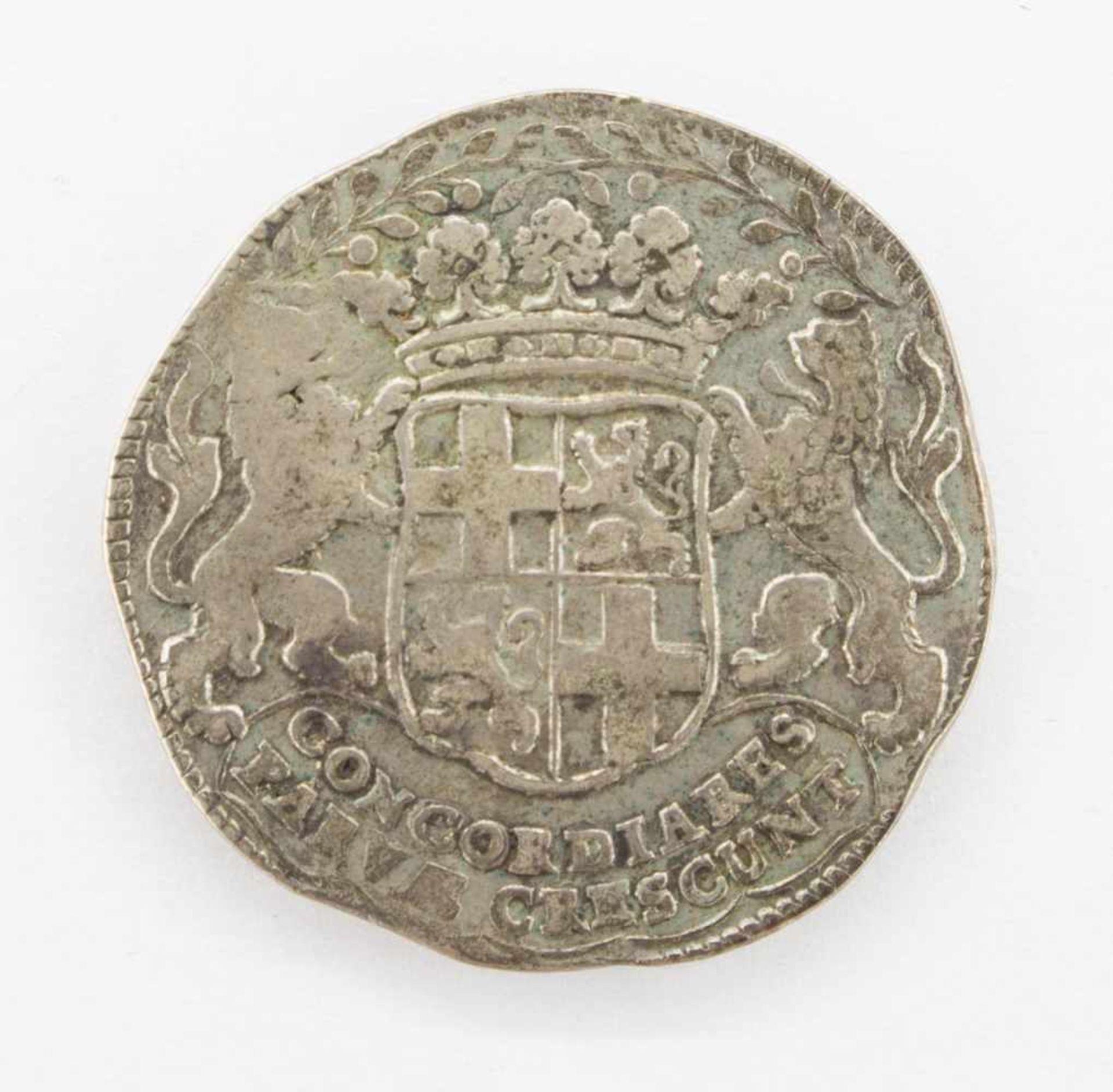 30 StüverNiederlande Utrecht 1689, Wappen, Silber, ss - Bild 2 aus 2
