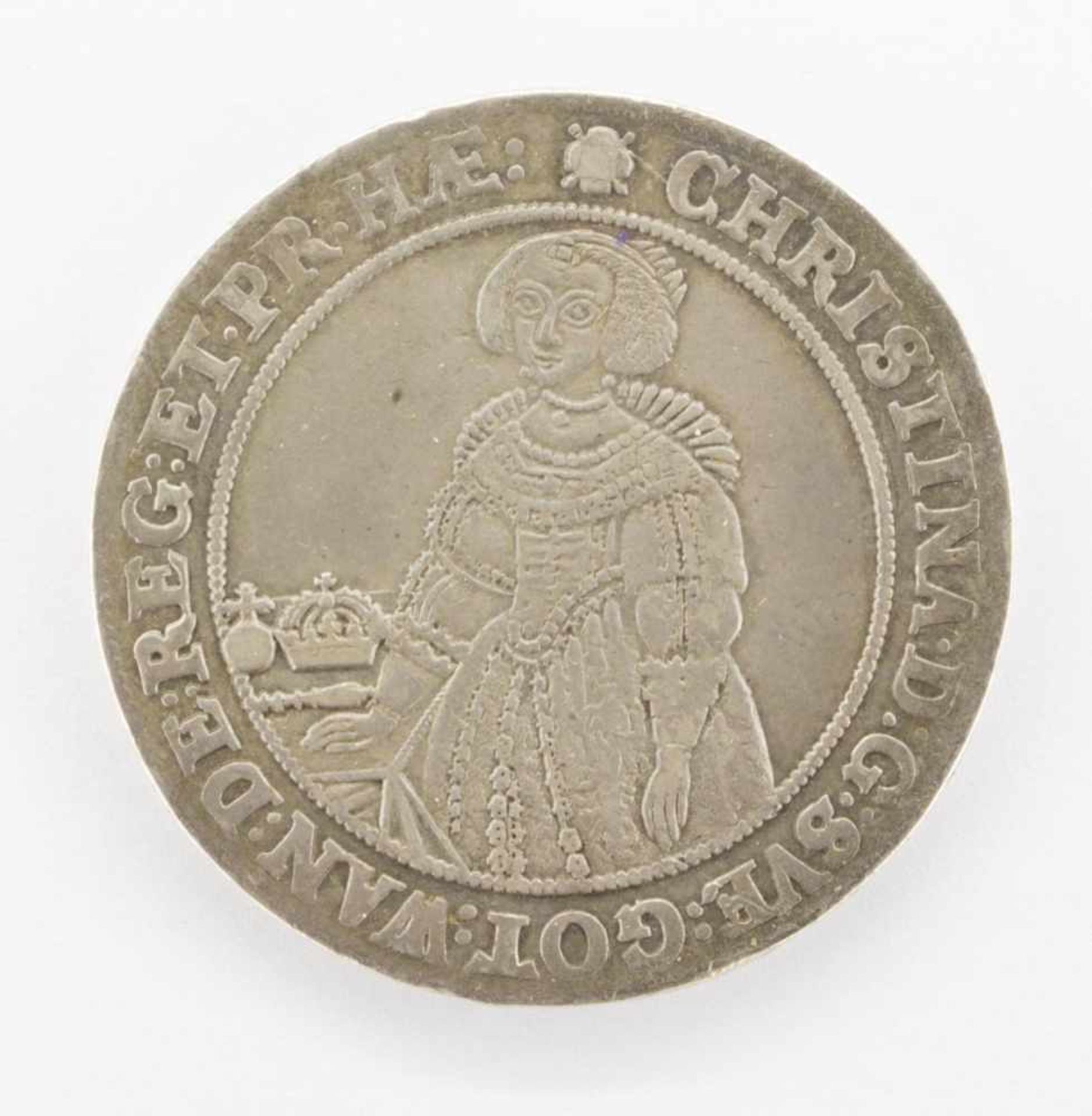 Reichstaler (Riksdaler)Schweden 1640, Kristina, Silber, G. 28,7g, vzgl.