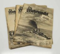 Lot ZeitungenII. WK „Die Wehrmacht“, Herausgegeben vom Oberkommando der Wehrmacht, 11 x 1941/ 2 x