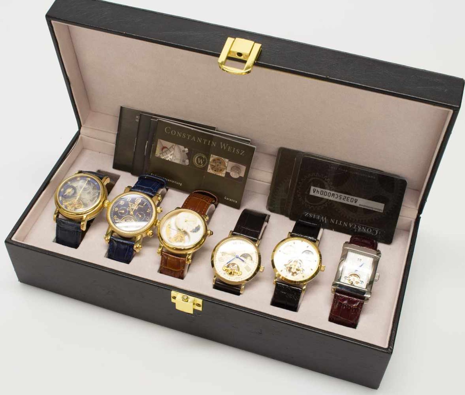 Uhrencollektion (6 HAU)Constantin Weisz, 6 Herrenarmbanduhren mit Automaticwerk, z.T. mit