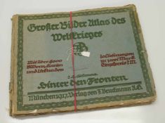 Herausgeber„Grosser Bilder Atlas des Weltkrieges“ Bruckmann Verlag 1915-17, 5 Ausgaben mit