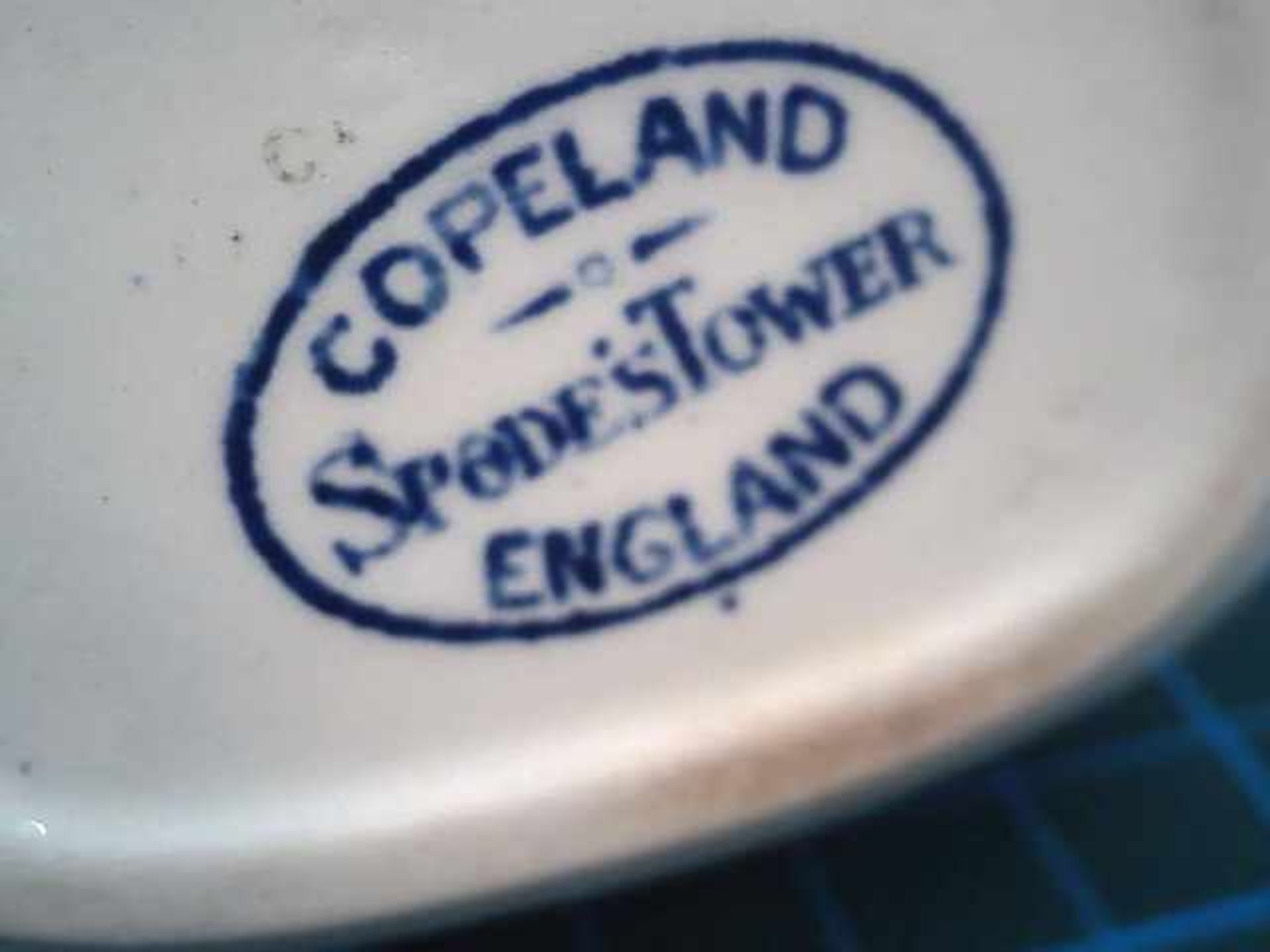 TeeserviceKeramikfabrik Spode Copland/ England, Dekor Blue Tower, 6 3-teilige Gedecke, - Bild 2 aus 3