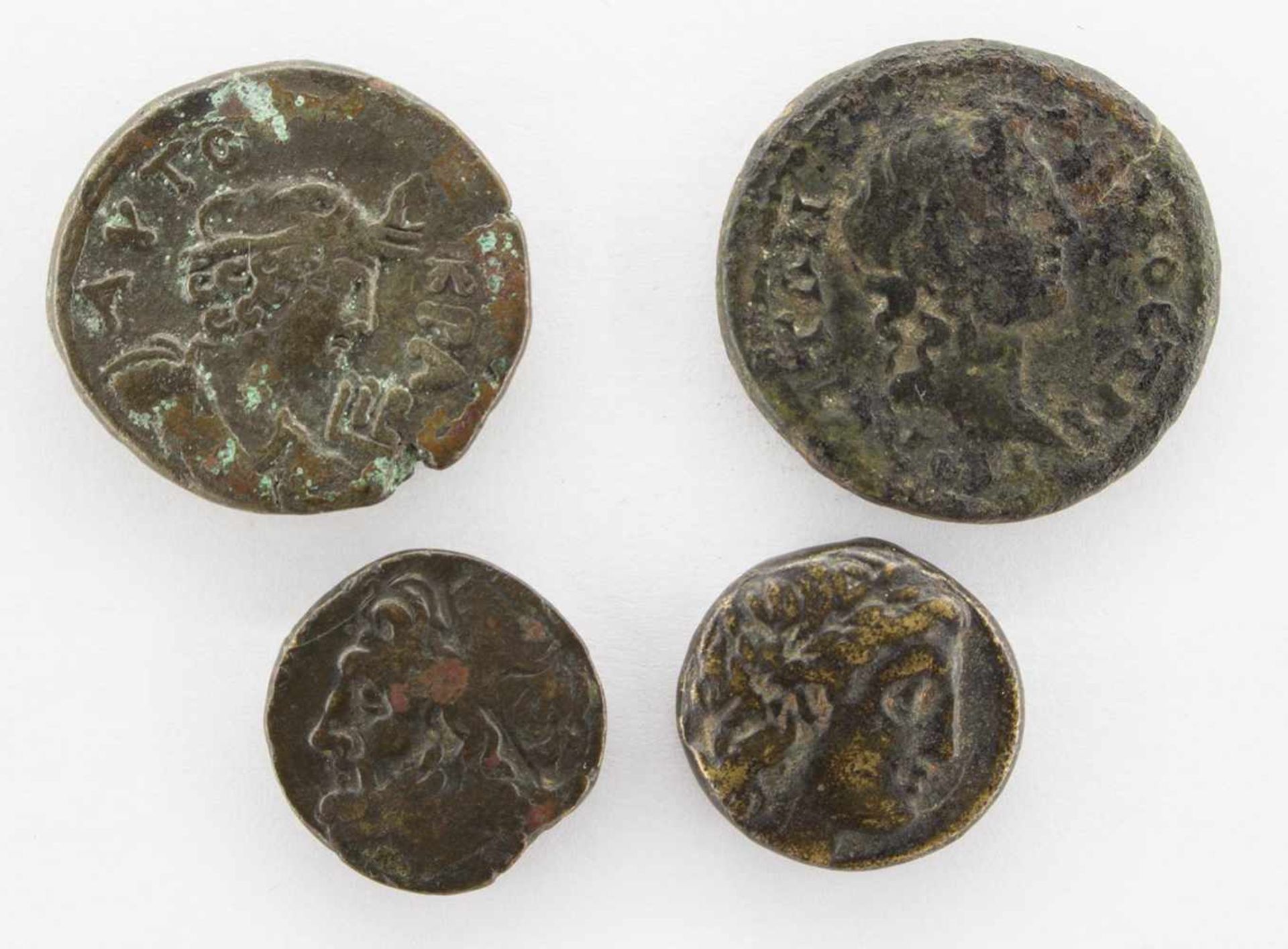 Konvolut4 antike griechische Münzen, vor Christus